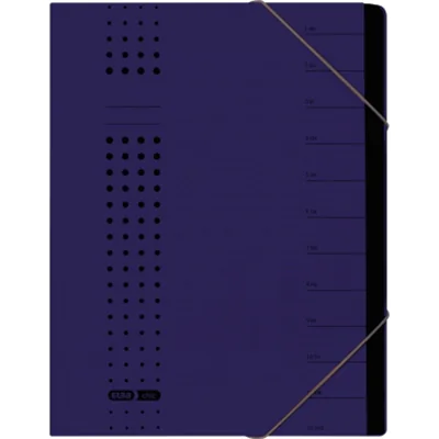 ELBA Ordnungsmappe chic 400002023 DIN A4 7Fächer Karton dunkelblau