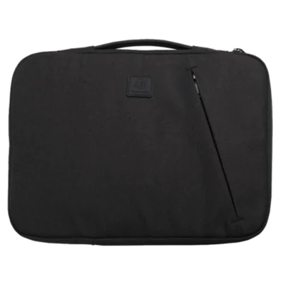 Exacompta Notebookhülle Sleeve 41 x 31 x 2,5 cm (B x H x T) Minifronttasche mit Reißverschluss Polyester, 100 % recycelt business schwarz