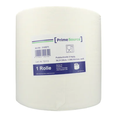 PrimeSource Putzrolle 36,5 cm x 510 m (B x L) 2-lagig Tissue weiß