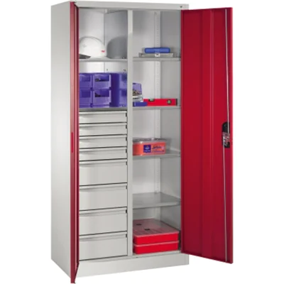 C+P Werkzeugschrank 8921305S10049 6Bd. 8Sch. 1950x930x500mm lgr/rrt