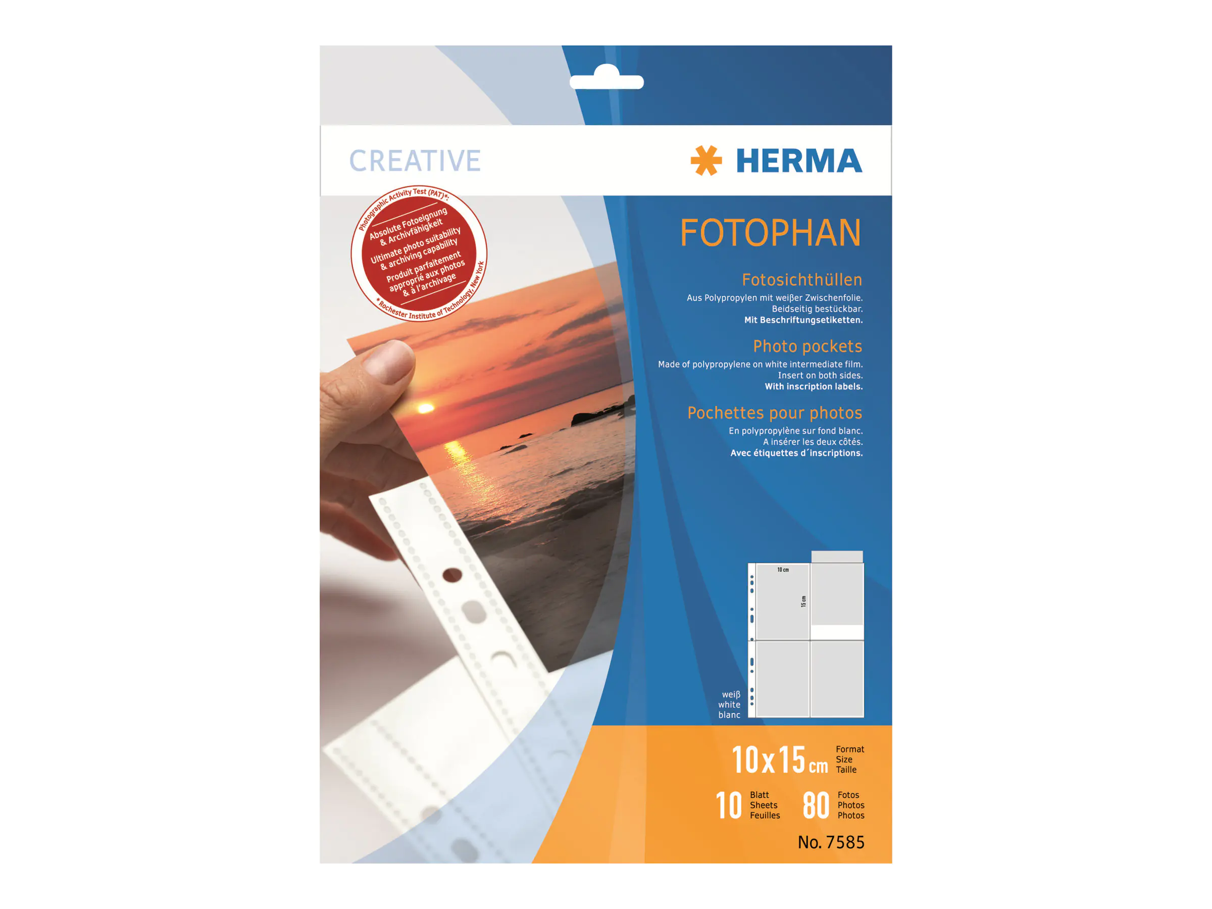 HERMA Fotophan - Hülle x 10 7585