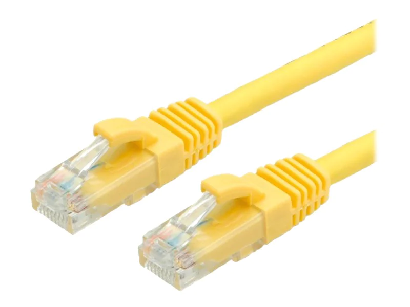 VALUE - Patch-Kabel - RJ-45 (M) zu RJ-45 (M) - 30 cm - UTP - CAT 6a - geformt - Gelb