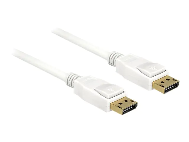 Delock - DisplayPort-Kabel - DisplayPort (M) bis DisplayPort (M) - 3 m - 4K Unterstützung - weiß