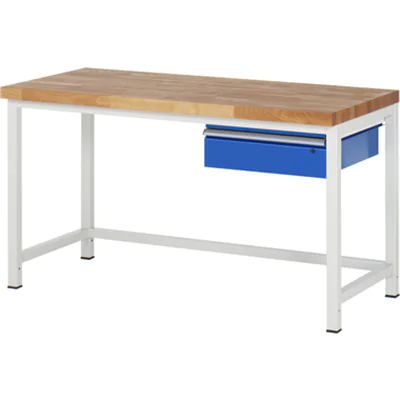 RAU Werkbank 8000 1.500 x 840-1.040 x 700 mm (B x H x T) enzianblau