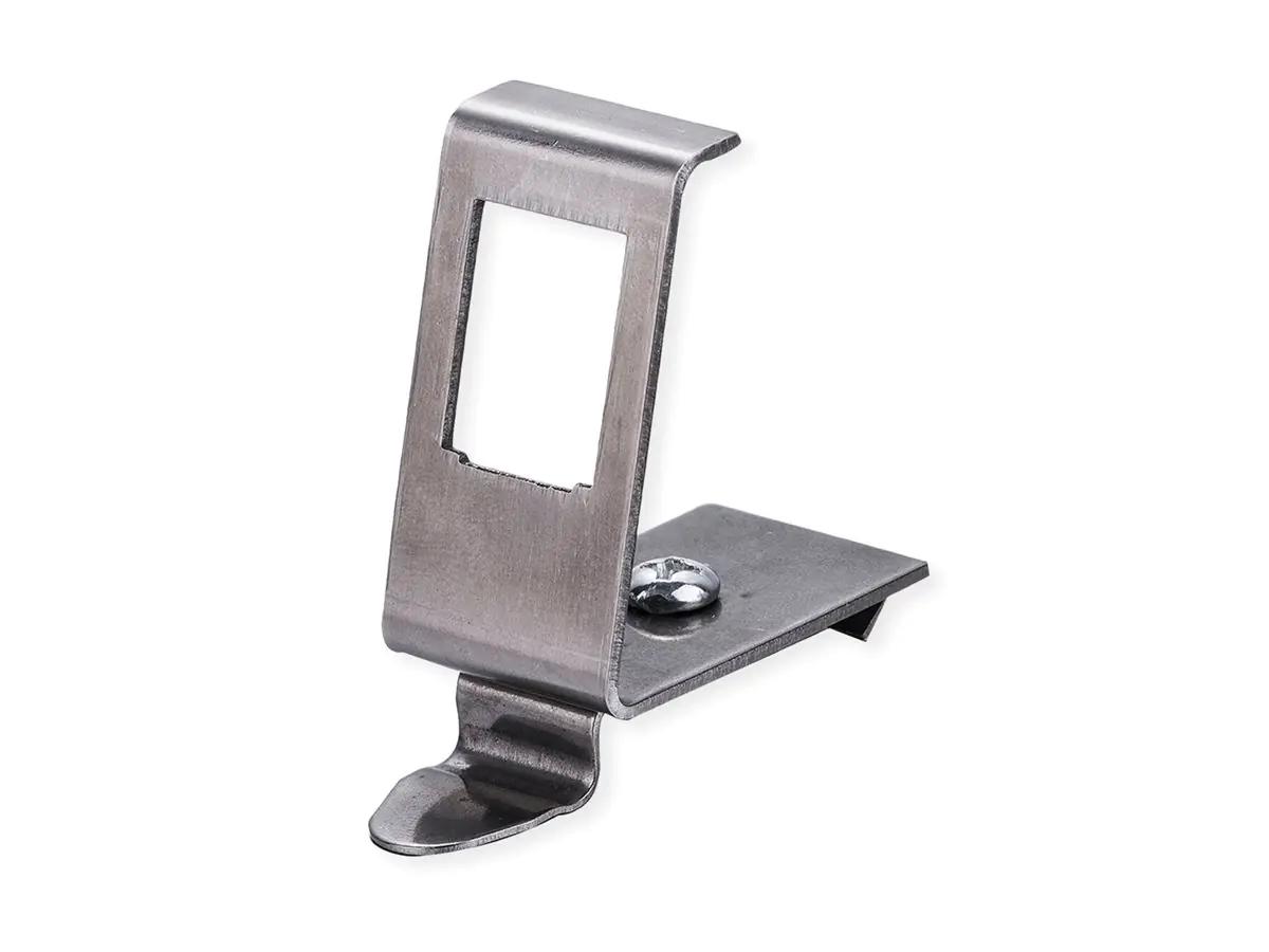 Roline - Keystone Jack-DIN-Adapter für Schienenmontage - Silber - 1 Anschluss