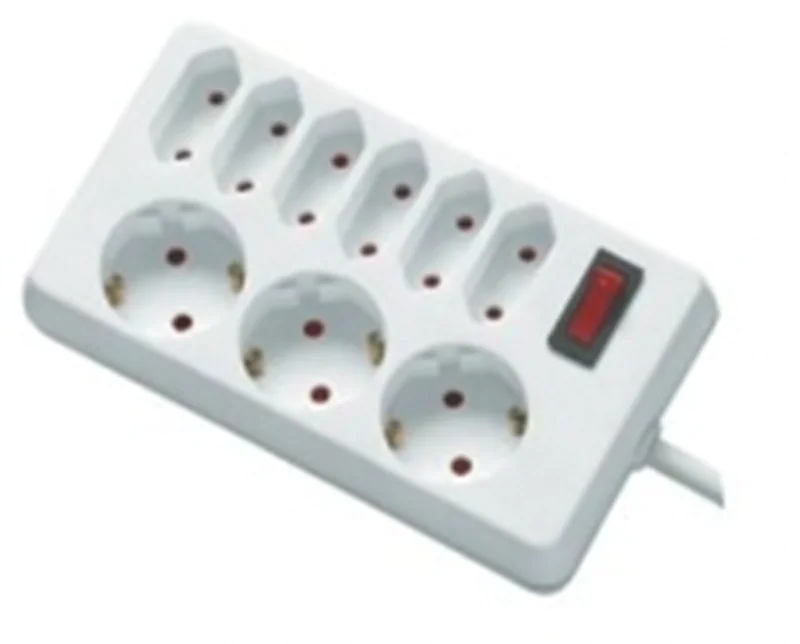 REV Ritter REV socket line, 9-fold, 1,4m, 1,4 m, Weiß, 250 V, 190 x 40 x 98 mm 00250101