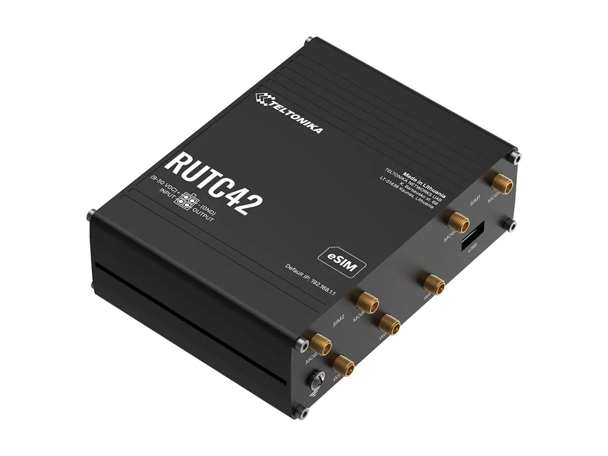 Teltonika RUTC42 - Wireless Router - WWAN 4-Port -Switch