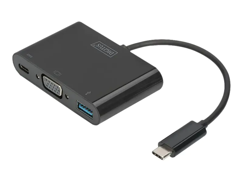 DIGITUS USB Type-C VGA Multiport Adapter, 3-Port DA-70854