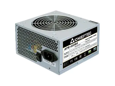 Chieftec VALUE SERIES APB-400B8 - Gamer Series - Netzteil (intern) - ATX12V 2.3 - Wechselstrom 230 V - 400 Watt - aktive PFC - Silber
