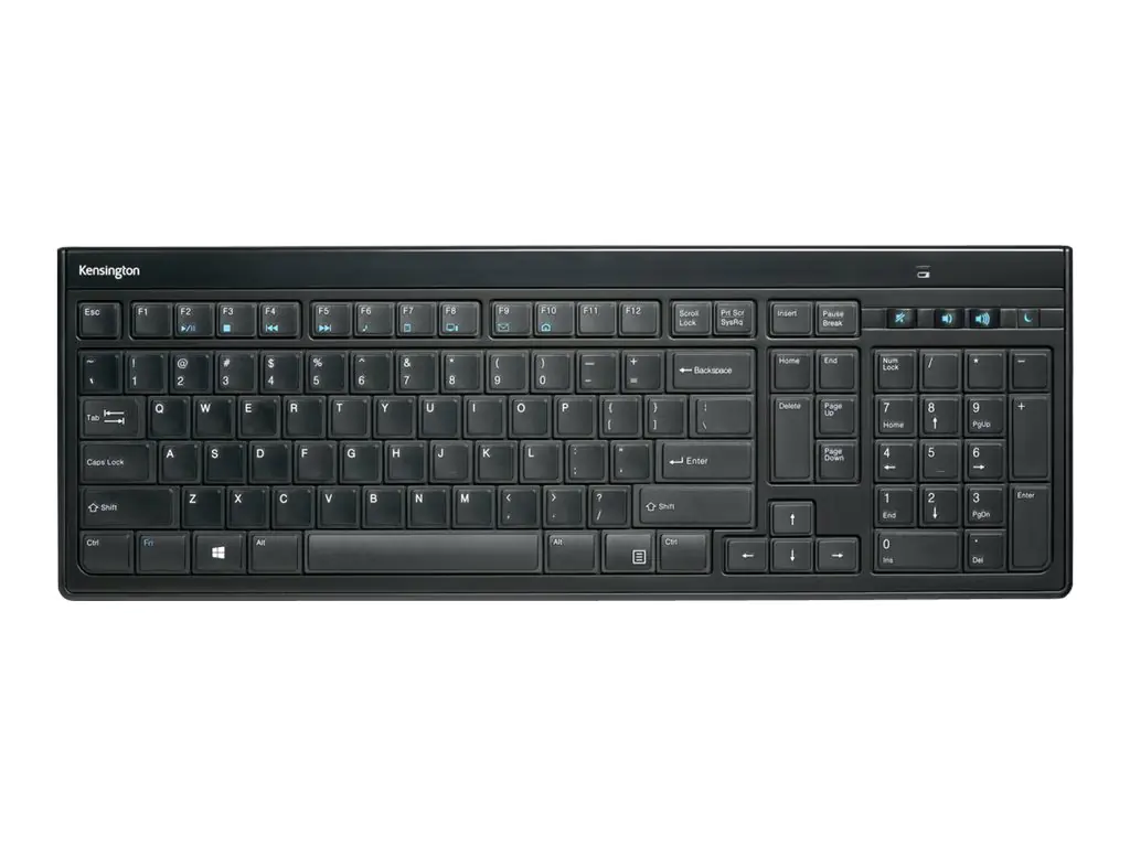 Kensington Advance Fit Slim - Tastatur - kabellos - 2.4 GHz - Schwarz