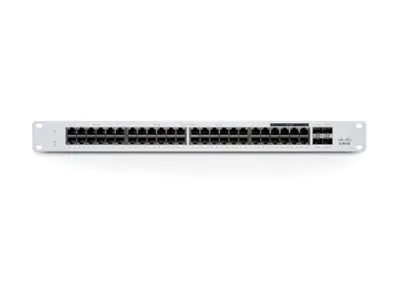 Cisco Meraki MS130-48P - Switch - managed - 48 x 10/100/1000Base-T + 4 x Gigabit SFP - an Rack