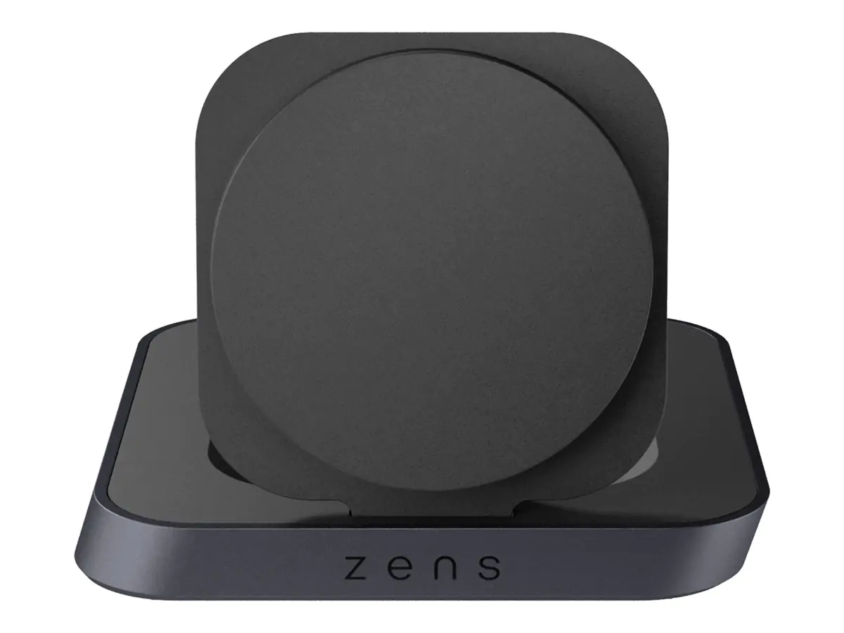 Zens Aluminium Series Magnetic Nighstand mit Netzteil| 15W| Qi| schwarz|