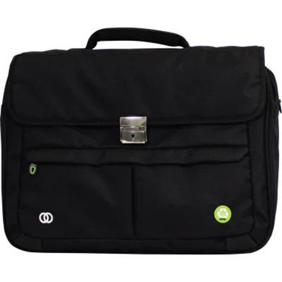 Soennecken Aktentasche oeco RPET Außenmaße: 43 x 34 x 12 cm (B x H x T) Steckverschluss PET, 100 % recycelt schwarz