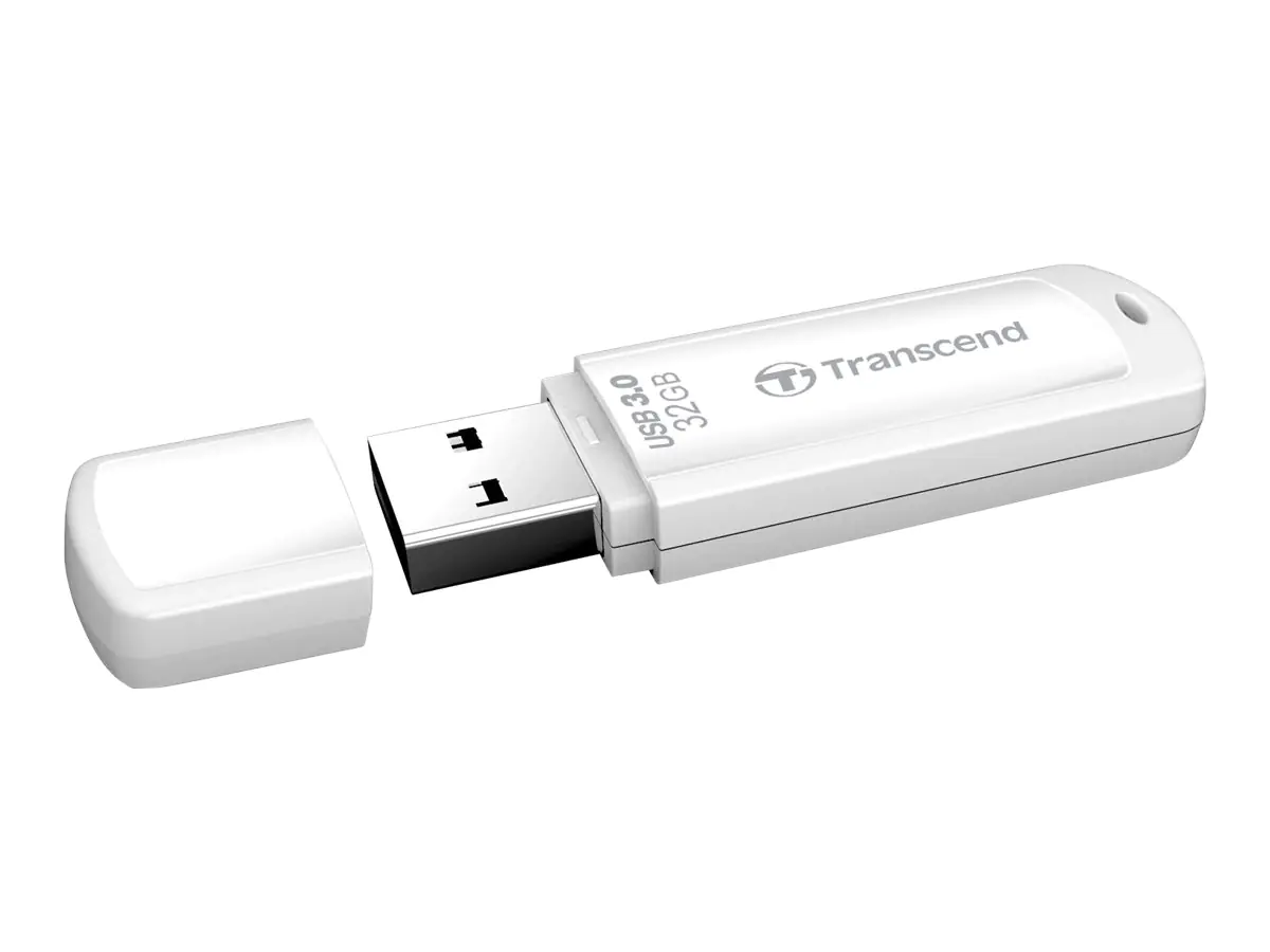 Transcend JetFlash 730 - USB-Flash-Laufwerk - 32 GB - USB 3.0 - weiß