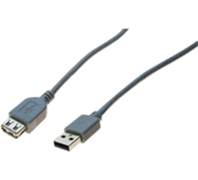 exertis Connect - USB-Verlängerungskabel - USB (M) zu USB (W) - USB 2.0 - 60 cm - Grau