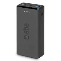 SBS Powerbank 20.000mAh 2xUSB 2.1A black