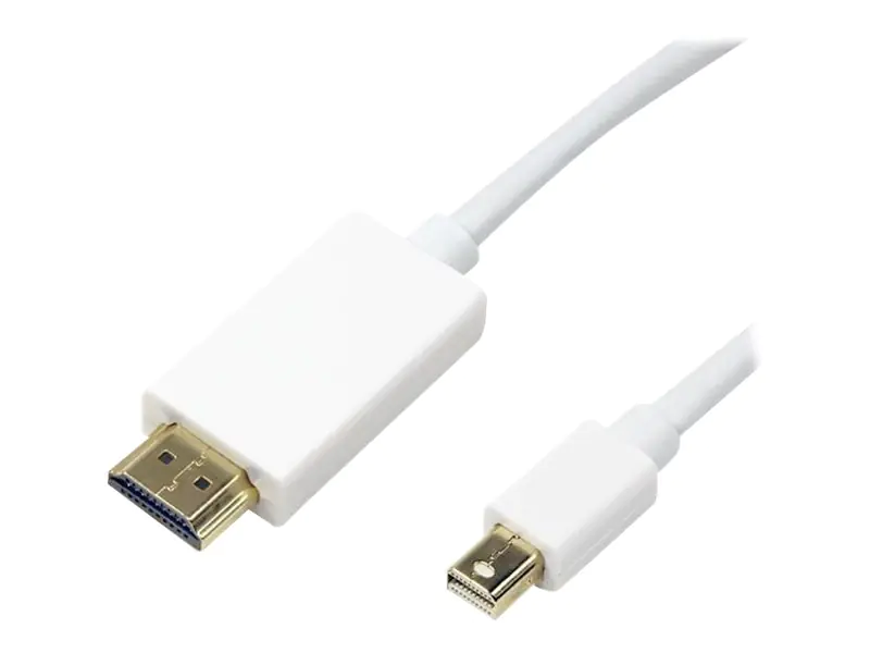 TECHly - Adapterkabel - Mini DisplayPort (M) zu HDMI (M) - 2 m - weiß