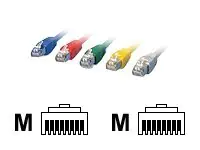 Digital Data - Patch-Kabel - RJ-45 (M) zu RJ-45 (M) - 10 m - SSTP-Kabel - CAT 6 - geformt - Grau