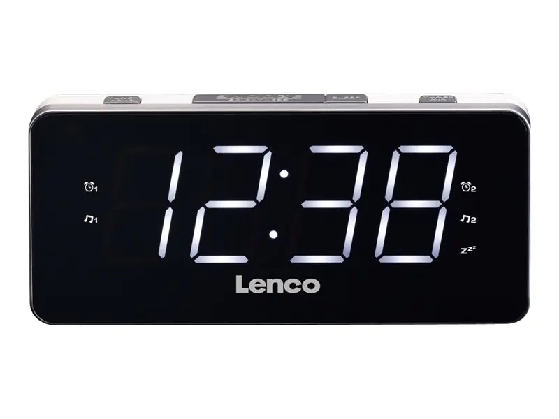 Lenco CR-18 - Radiouhr - weiß