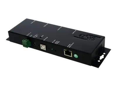 Exsys EX-6002PoE - Geräteserver - 4 Anschlüsse - USB, GigE, USB 2.0