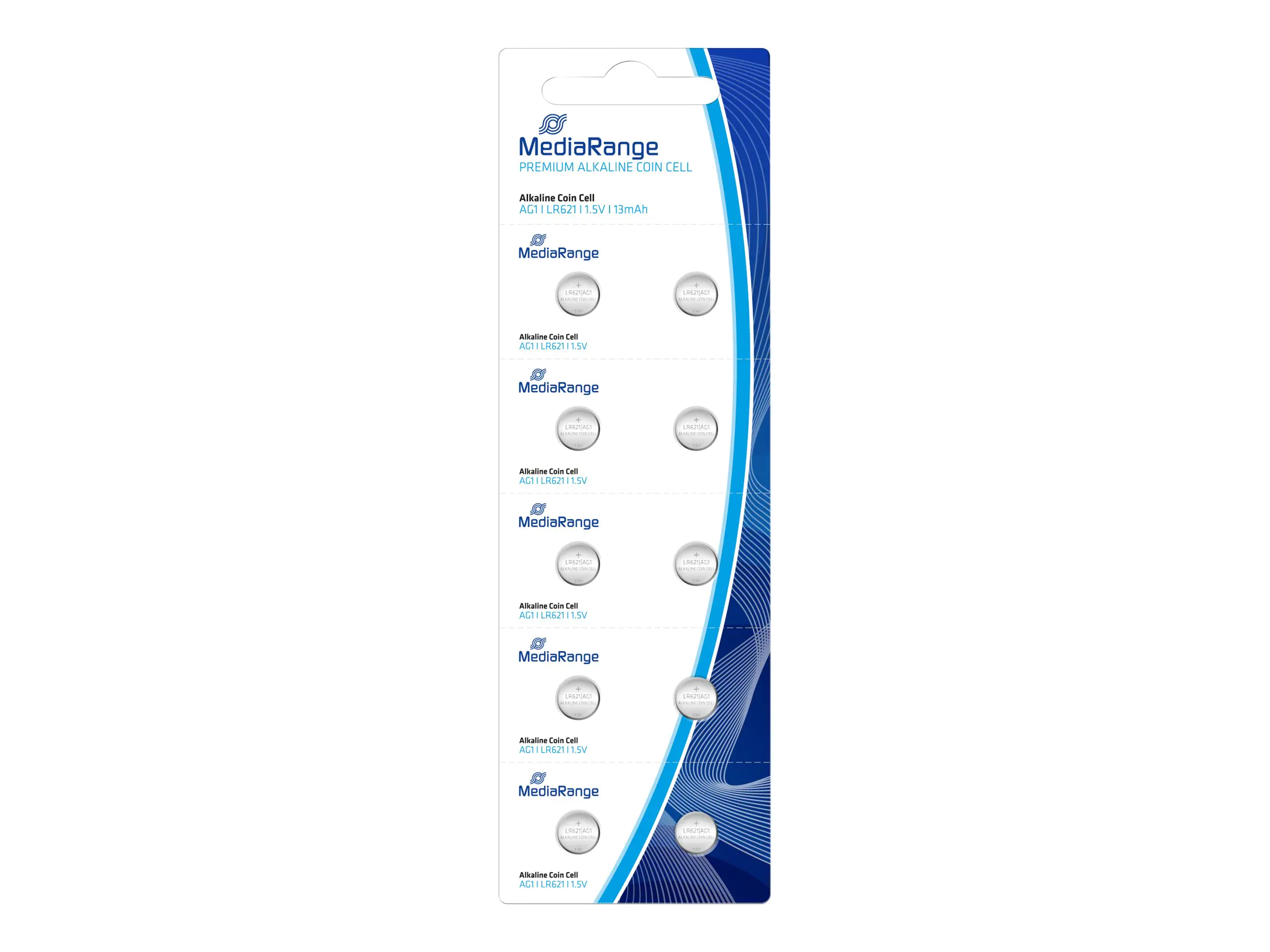 MediaRange Premium - Batterie 10 x LR621 - Alkalisch - 13 mAh