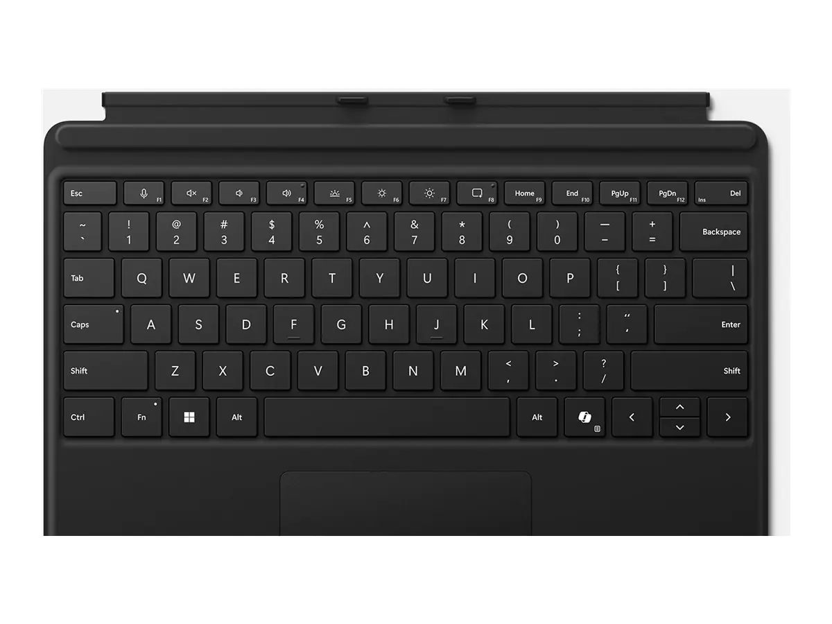 Microsoft - Tastatur - mit Beschleunigungsmesser, Touchpad - QWERTZ - Deutsch - Schwarz - für Surface Pro