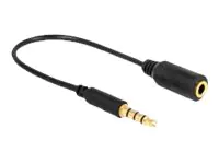 Delock Audio-Adapter mini 3,5 Klinke mini 3,5 Klinke 62498 17.5 cm Schwarz