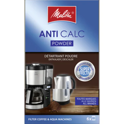Melitta Entkalker ANTI CALC Pulver Karton Karton 6 x 20 g/Pack.
