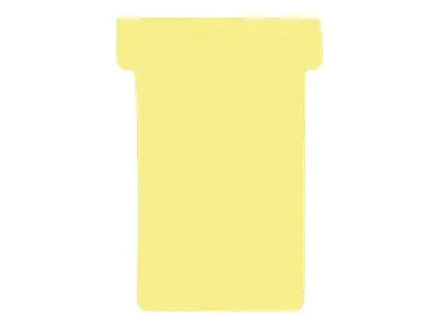 Franken GmbH FRANKEN - T-Karte - 5.9 x 8.2 cm - Größe 2 - Gelb (Packung mit 100) TK204
