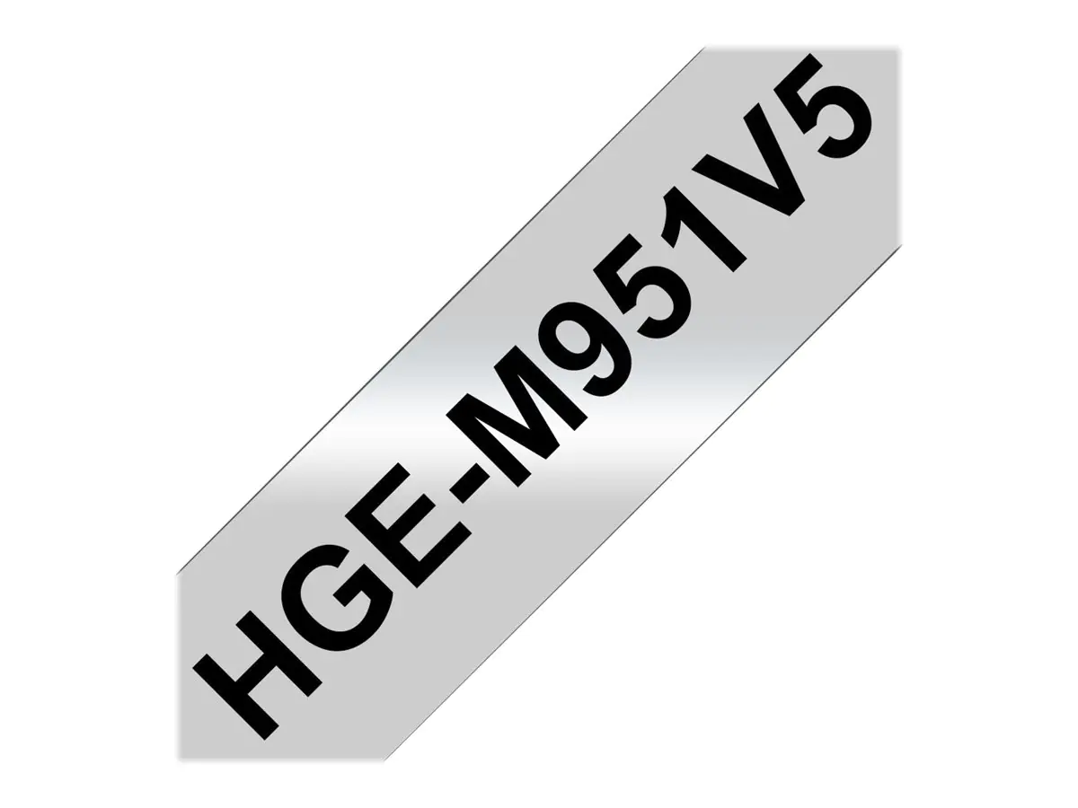 Brother HGE-M951V5 - Schwarz auf Silber - Rolle (2,4 cm x 8 m) HGEM951V5