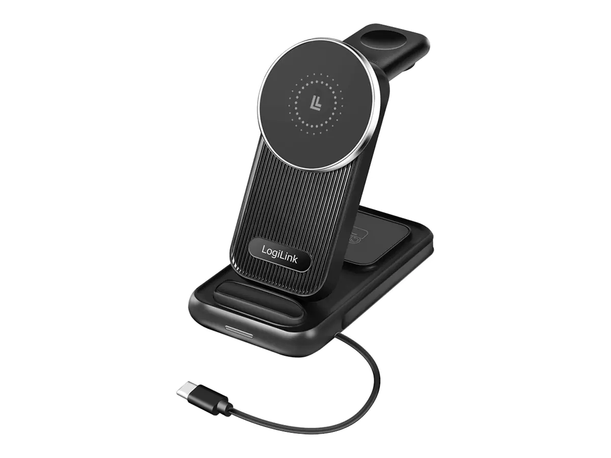 LogiLink Ladestation - 4-in-1, MagSafe-kompatibel - 20.5 Watt - 1.5 A (USB-C)