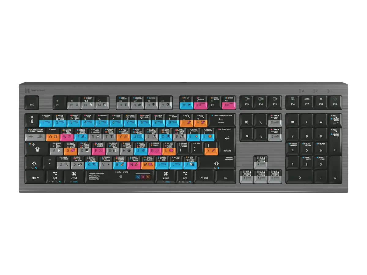 Logickeyboard Adobe Graphic Designer ASTRA 2 - Tastatur - hintergrundbeleuchtet
