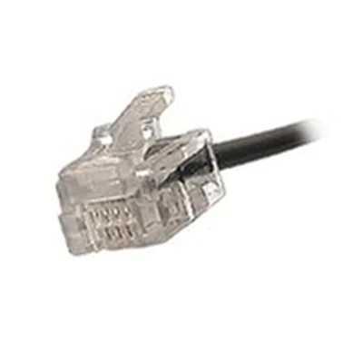 Exertis - Telefonkabel - RJ-11 (M) bis RJ-45 (M) - 10 m - flach - Schwarz