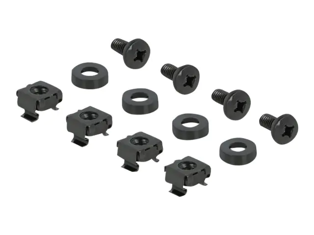 Delock Rackpaneel - Schwarz - 2U - 48.3 cm (19")