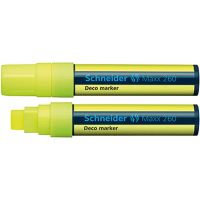 Schneider Kreidemarker Maxx 260 126005 Keilspitze 5+15mm gelb