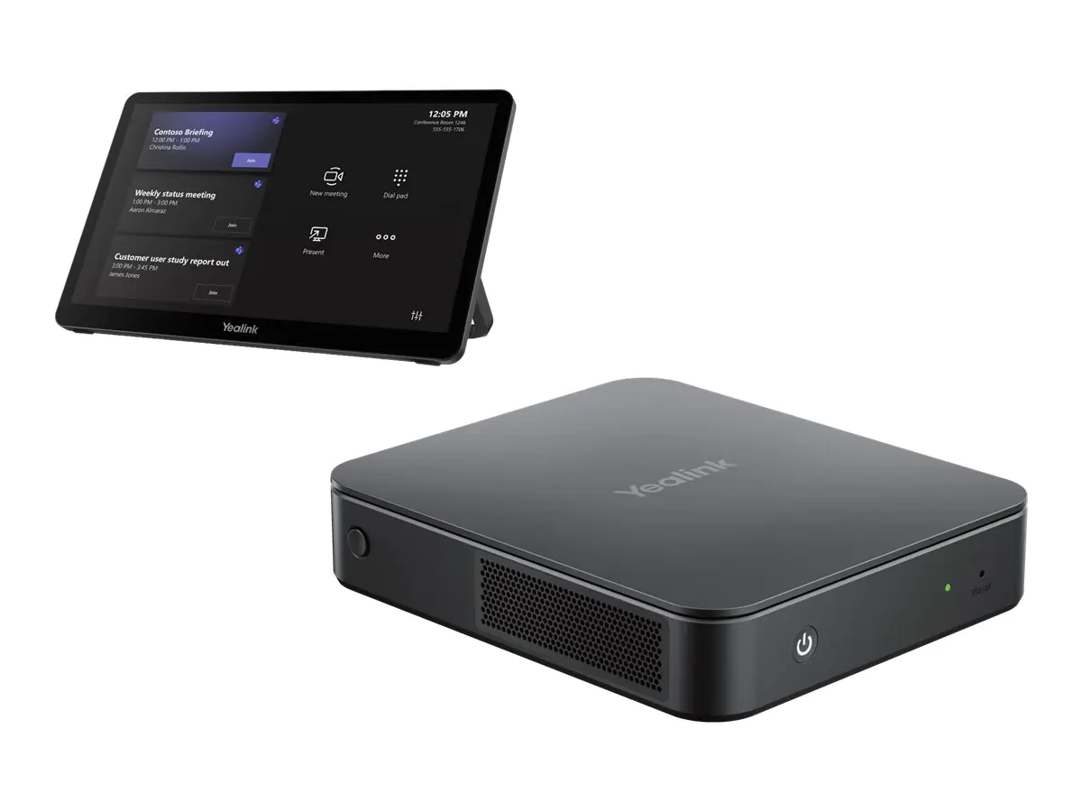 Yealink - Kit für Videokonferenzen (MTouch II Touchpanel, MCore Pro Mini-PC) - Zertifiziert für Microsoft Teams