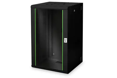 Digitus Professional Line DN-19 20-U-3-SW - Schrank Netzwerkschrank - geeignet für Wandmontage - Schwarz, RAL 9005 - 20U - 48.3 cm (19")