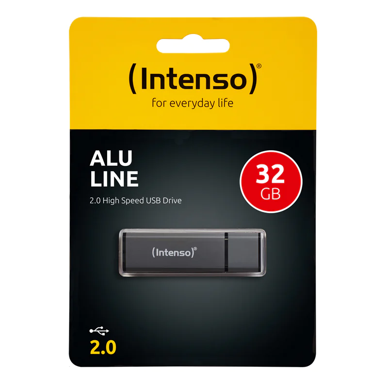 Intenso Alu Line - USB-Flash-Laufwerk - 64 GB - USB 2.0 - Anthrazit