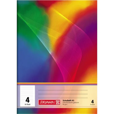 BRUNNEN Schulheft 104590402 DIN A5 16Blatt liniert