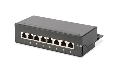 DIGITUS DN-91608SD - Patch Panel - CAT 5e - 1U - 8 Ports