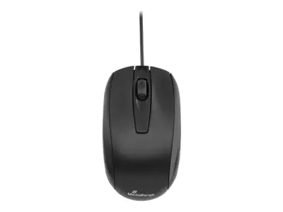 MediaRange MROS211 - Maus - optisch - 3 Tasten - kabelgebunden - USB 2.0 - Schwarz