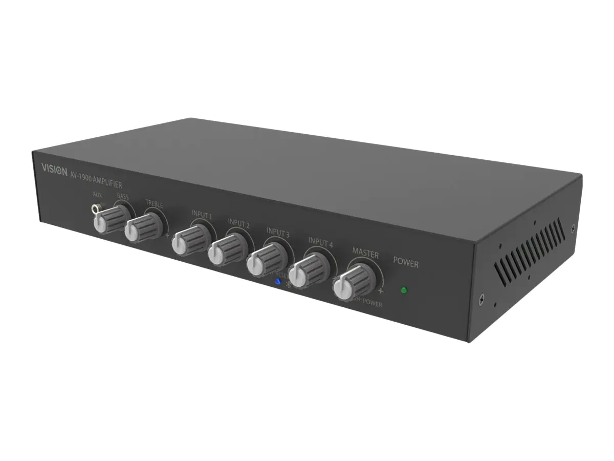 Vision AV-1900+SP-1800 - Lautsprecher - für PA-System - Bluetooth - 50 Watt - dreiweg - Schwarz, weiß