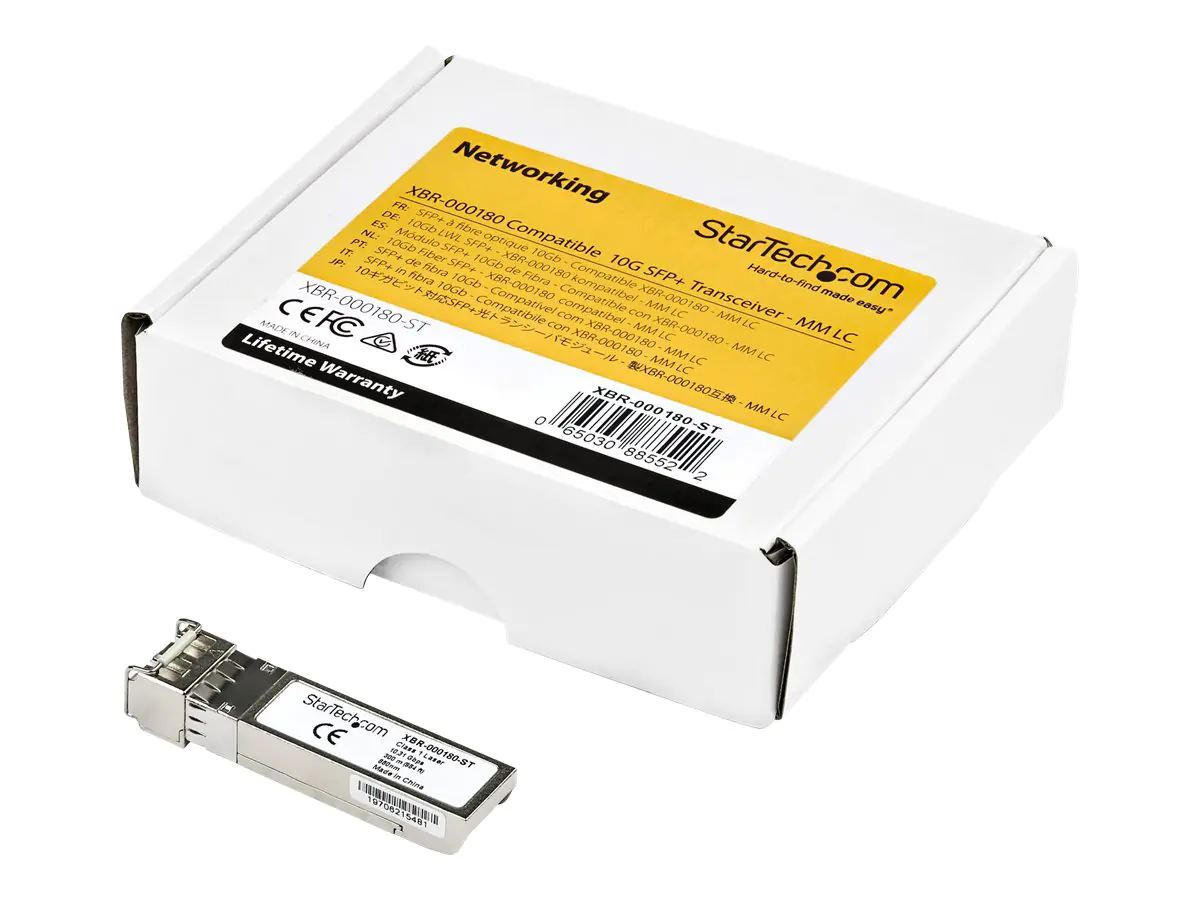 StarTech.com SFP-10GBASE-LR-ST Transceiver Modul (SFP+ Module, 10GBase-LR Cisco kompatibel, Glasfaser, 1310nm, LC Single Mode mit DDM)