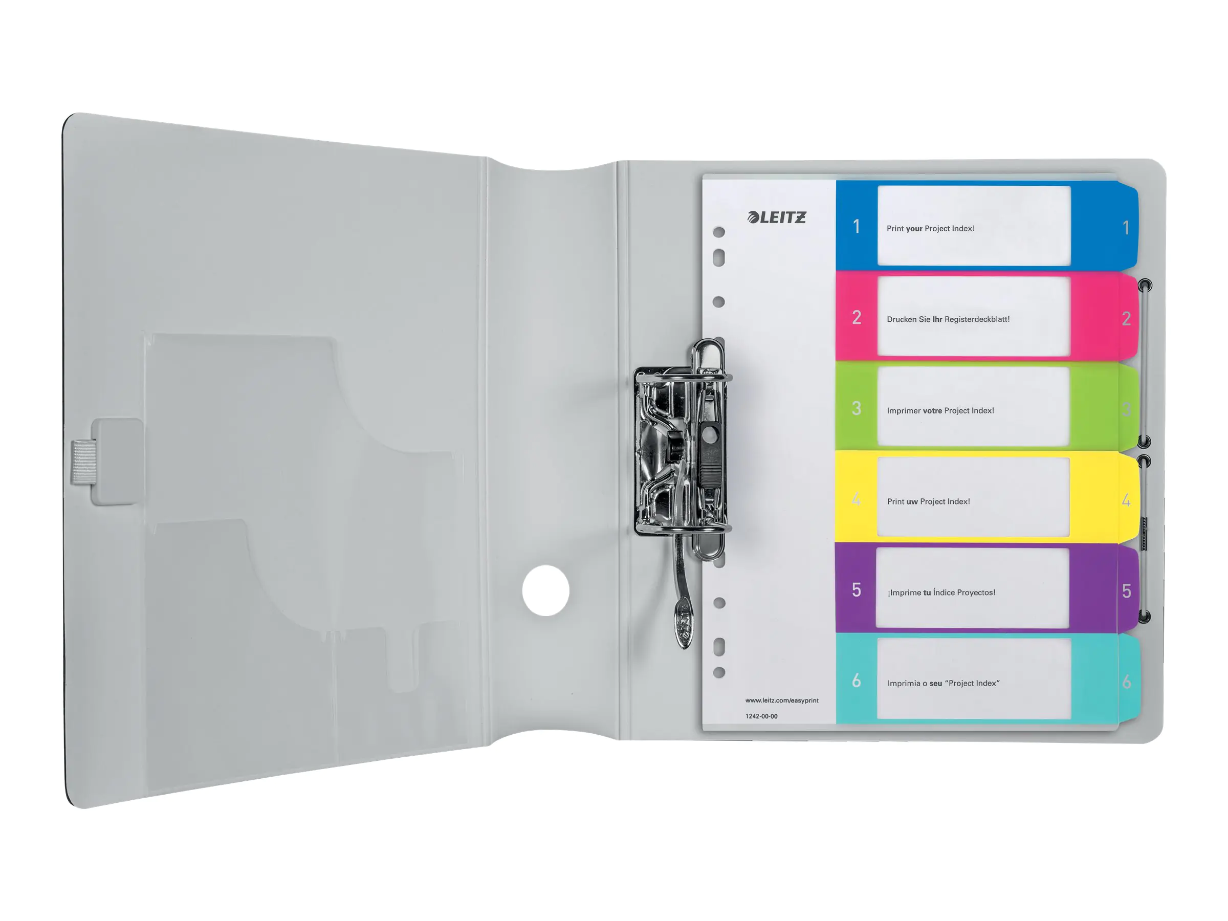 Esselte Leitz WOW - Trennelement - 6 Teile - vorgedruckt: 1-6 - für A4 Plus (228 x 303 mm) 12420000