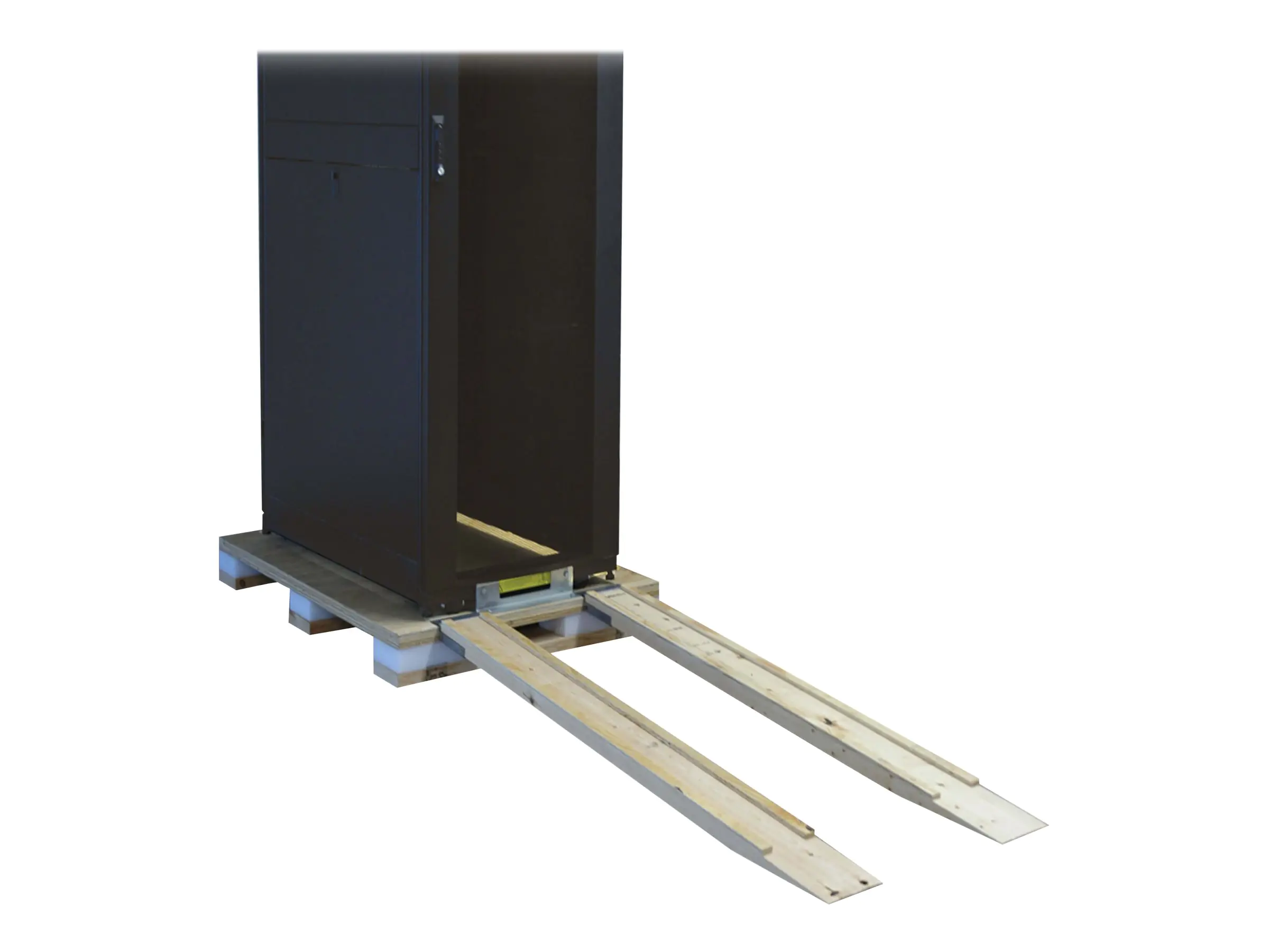 Eaton Tripp Lite Series 48U Rack Enclosure Server Cabinet Shock Pallet w/ 3000LB Capacity - Schrank für Rack-Gehäuse - Schwarz - 48U - 48.3 cm (19") SR48UBSP1