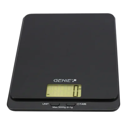 Genie DLS 5, Elektronische Küchenwaage, 5 kg, 1 g, Schwarz, Arbeitsplatte, Rechteck 11836