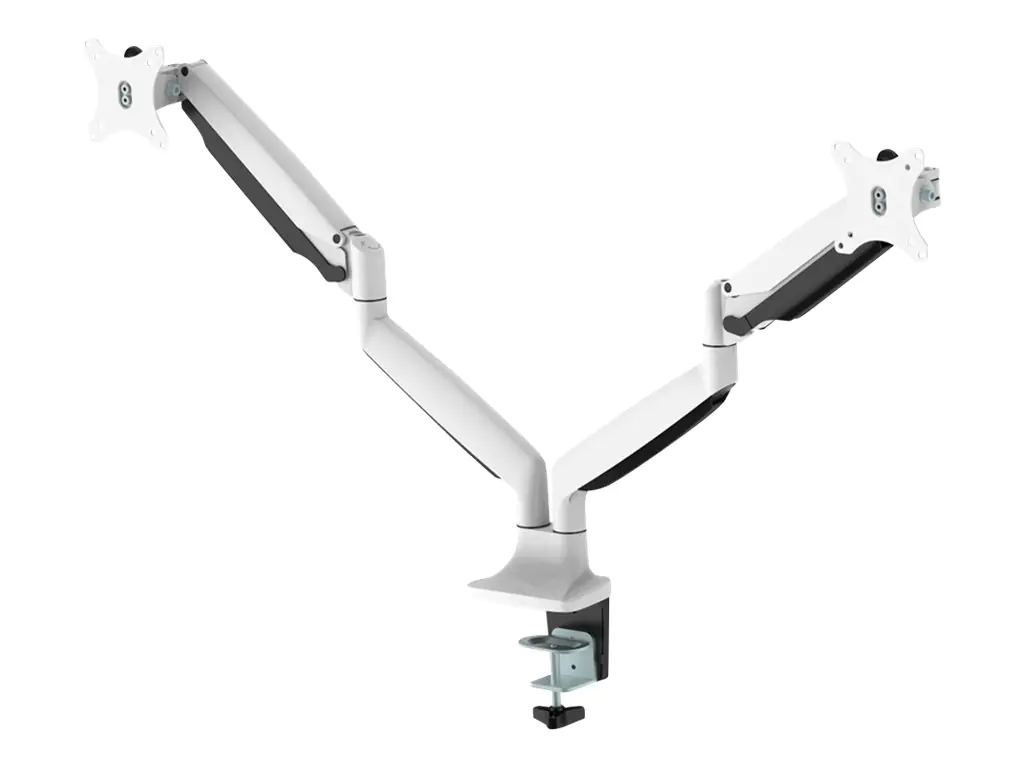NewStar NeoMounts NM-D750D - Befestigungskit für 2 LCD-Displays (full-motion) - weiß - Bildschirmgröße: 25.4-81.3 cm (10"-32") - Klemmmontage, Tülle, Tischmontage