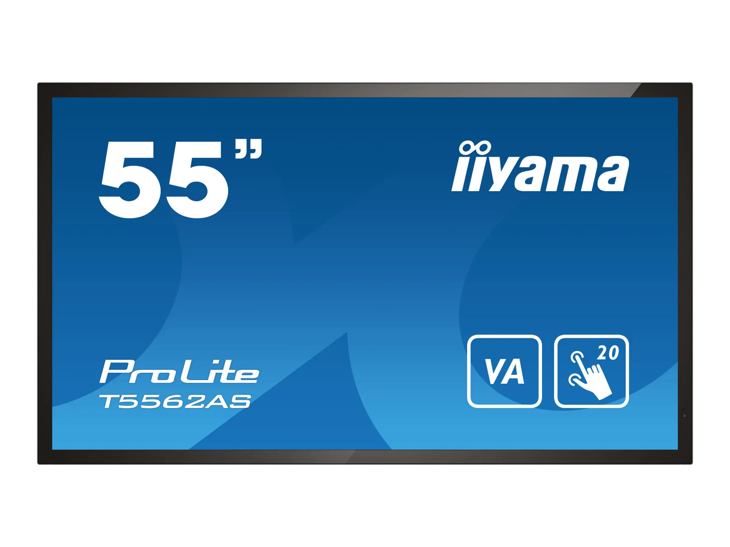 iiyama ProLite T5562AS-B1 - 140 cm (55") Diagonalklasse (138.8 cm (54.6") sichtbar) LCD-Display mit LED-Hintergrundbeleuchtung - interaktive Digital Signage - mit Touchscreen (Multi-Touch) - Android - 4K UHD (2160p) 3840 x 2160 - Schwarz, matte Oberfläche