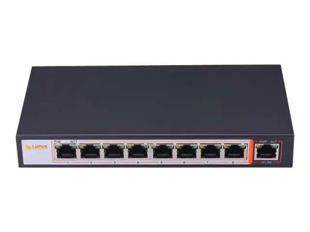 Lupus LUPUSNET - Switch - unmanaged - 8 x 10/100 (PoE)