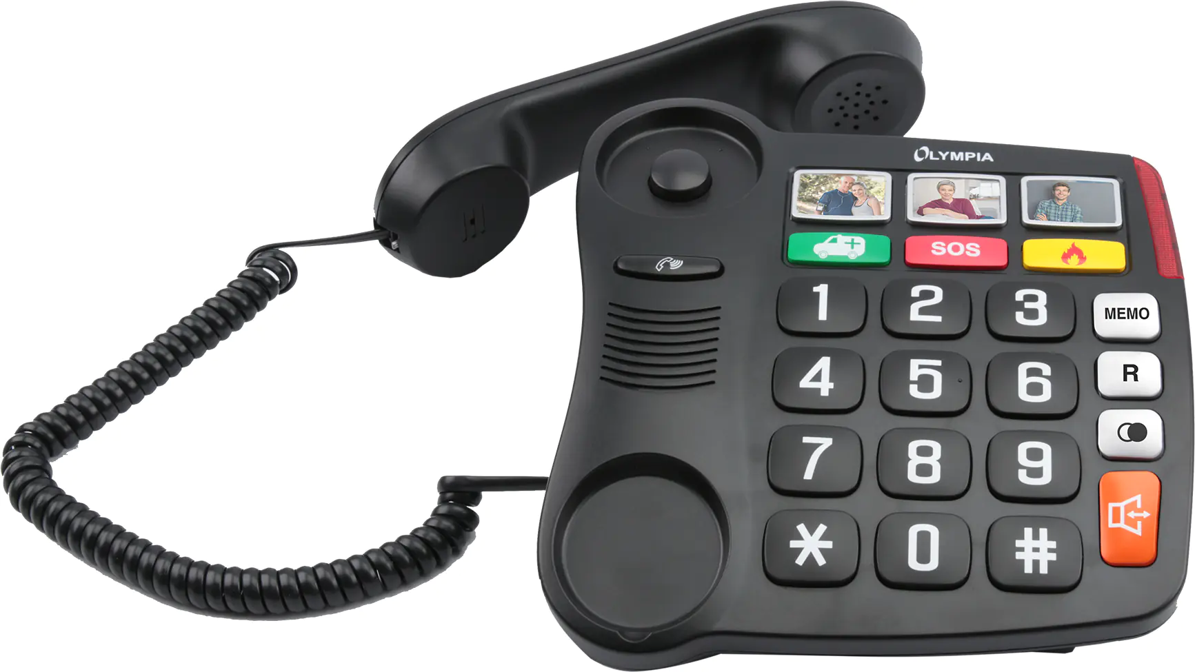 Olympia 4500 - Telefon mit Schnur - Schwarz 2292